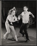 Lada Edmund Jr. and unidentified in rehearsal for the the Boston tryout of the stage production Hot September