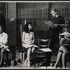 Paula Trueman, Sheila Sullivan, Sean Garrison and Betty Lester in rehearsal for the the Boston tryout of the stage production Hot September