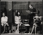 Paula Trueman, Sheila Sullivan, Sean Garrison and Betty Lester in rehearsal for the Boston tryout production of Hot September