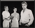 John Stewart, Kathryn Hays and Sean Garrison in rehearsal for the the Boston tryout of the stage production Hot September