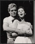 Sean Garrison and Sheila Sullivan in the the Boston tryout of the stage production Hot September