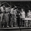 Judy Holliday [second from right], Joseph Bova and unidentified others in the stage production Hot Spot