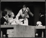 Hiram Sherman [second from left], Tony Roberts [center] and unidentified others in the stage production How Now Dow Jones