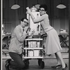 Charles Nelson Reilly and Claudette Sutherland in the stage production How to Succeed in Business Without Really Trying