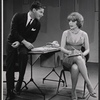 Robert Morse and Joy Claussen in the stage production How to Succeed in Business Without Really Trying