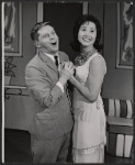 Robert Morse and Michele Lee in the stage production How to Succeed in Business Without Really Trying