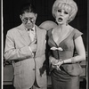 Rudy Vallee and Joy Claussen in the stage production How to Succeed in Business Without Really Trying