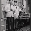 Ralph Purdum, Darryl Hickman and unidentified in the stage production How to Succeed in Business Without Really Tryingl