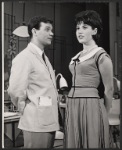 Darryl Hickman and Michele Lee in the stage production How to Succeed in Business Without Really Trying