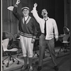 Rudy Vallee and Darryl Hickman in the stage production How to Succeed in Business Without Really Trying