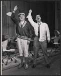 Rudy Vallee and Darryl Hickman in the stage production How to Succeed in Business Without Really Trying