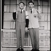 Hal England [right] and unidentified in the stage production How to Succeed in Business Without Really Trying