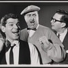 Dick Kallman, Willard Waterman and William Major in the stage production How to Succeed in Business Without Really Trying