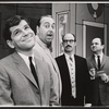Dick Kallman, Willard Waterman and ensemble in the stage production How to Succeed in Business Without Really Trying