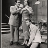 Ronnie Welsh [right] and unidentified in the stage production How to Succeed in Business Without Really Trying