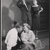Albert Salmi, Patricia Smith, Leon Ames and Peggy Conklin in rehearsal for the stage production Howie