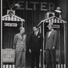 John Fiedler, Gene Saks and Albert Salmi in the stage production Howie