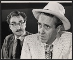 Jack Dodson and Jason Robards in publicity for the stage production Hughie 