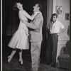 Sally Kemp [left], William Whitman [right] and unidentified [center] in the stage production I am a Camera