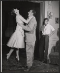 Sally Kemp [left], William Whitman [right] and unidentified [center] in the stage production I am a Camera