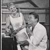 Mary Martin and Robert Preston in rehearsal for the stage production I Do! I Do!