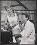 Mary Martin and Robert Preston in rehearsal for the stage production I Do! I Do!