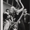 Melina Mercouri [center] and ensemble in the stage production Illya Darling