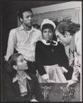 Mary McGregor [seated], Gwenn Mitchell [center in maid outfit] and unidentified others in the stage production The Immaculate Misconception