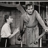 Neva Small and Alan King in the stage production The Impossible Years