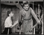 Neva Small and Alan King in the stage production The Impossible Years