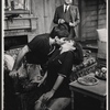 Terrence Logan, Alan King [background] and Jane Elliot in the stage production The Impossible Years