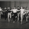 Dancers in rehearsal for the stage production Irma La Douce
