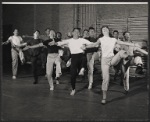 Dancers in rehearsal for the stage production Irma La Douce