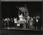 Elizabeth Seal, Keith Michell [center] and ensemble in the stage production Irma La Douce