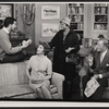 Robert Drivas, Claudette Colbert, Hilda Haynes and Cyril Ritchard in the stage production The Irregular Verb to Love