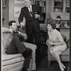 Robert Drivas, Cyril Ritchard and Claudette Colbert in the stage production The Irregular Verb to Love