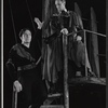 Christopher Plummer and Basil Rathbone in the stage production J.B.
