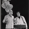 Raymond Massey and Christopher Plummer in the stage production J.B.