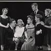 Pat Hingle, Nan Martin [center] and ensemble in the stage production J.B.