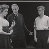 Nan Martin, Raymond Massey and Pat Hingle in the stage production J.B.