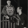 John Carradine [right] and unidentified in the stage production J.B.