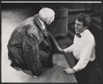 Jack MacGowran and producer Joseph Papp in rehearsal for the Off-Broadway show Jack MacGowran in the Works of Samuel Beckett