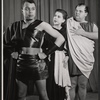 Harold Scott, Dom DeLuise and unidentified in the Off-Broadway stage production The Jackass