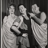 Margaret Hall, Dom DeLuise and unidentified in the Off-Broadway stage production The Jackass