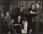 Alexander Knox, Edna West, E. G. Marshall [with harmonica] Helen Walker and Tom Tully in the stage production Jason