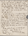 Autograph letter signed to Lord Byron, 17-18 December 1817