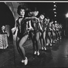 Frank Gorshin [left], Anita Gillette and unidentified others in the stage production Jimmy
