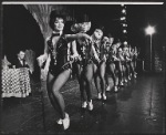 Frank Gorshin [left], Anita Gillette and unidentified others in the stage production Jimmy
