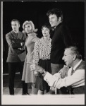 Swen Swenson, Karen Morrow, Susan Watson, John Raitt and Dore Schary in rehearsal for the stage production A Joyful Noise