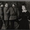 Claudette Colbert [at right] with unidentified actors in the stage production Julia, Jake and Uncle Joe